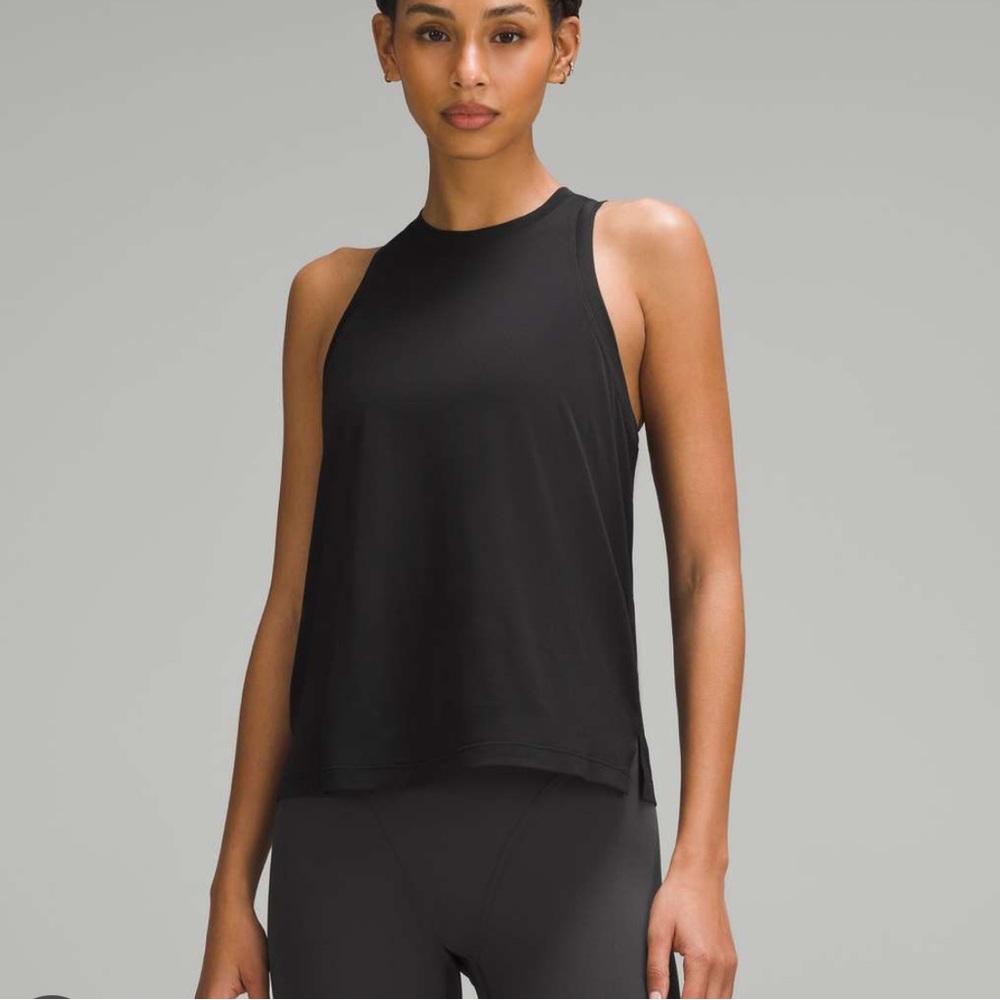 lululemon athletica Black Ultralight Hip-Length Tank Top